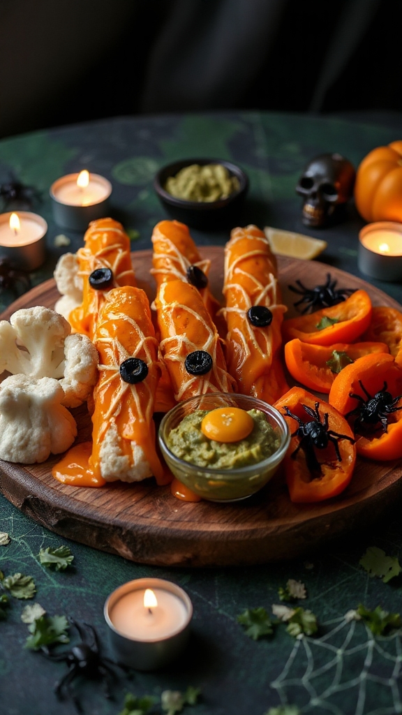 creepy crawly cheese sticks