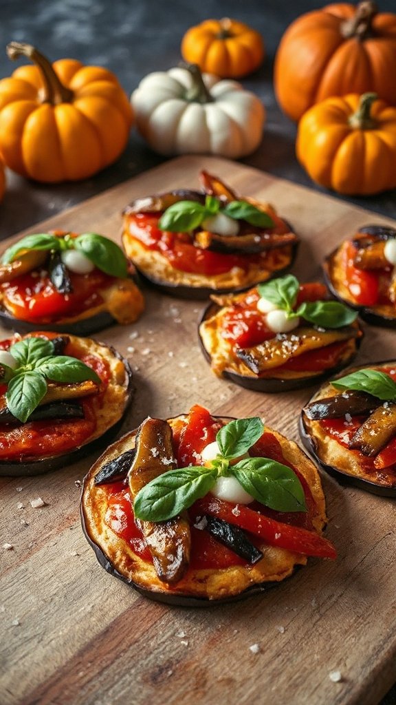 creepy crawly eggplant pizzas creepy crawly eggplant pizzas