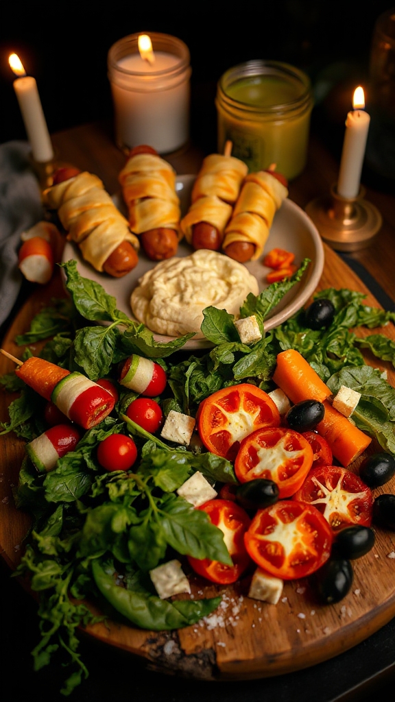 creepy crawly veggie platter