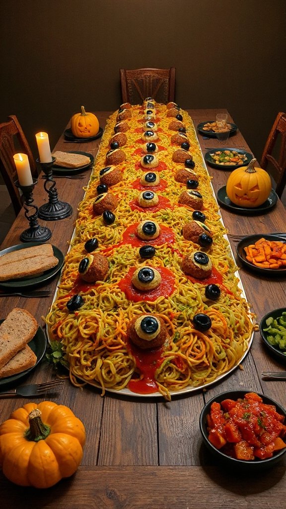 creepy eyeball pasta recipe
