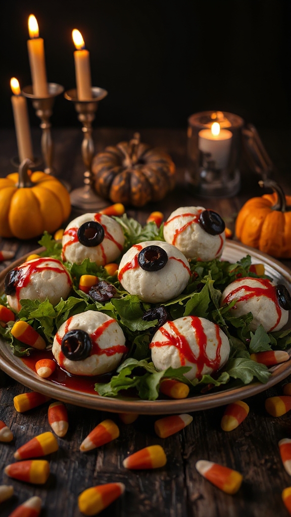 creepy halloween cheese appetizer