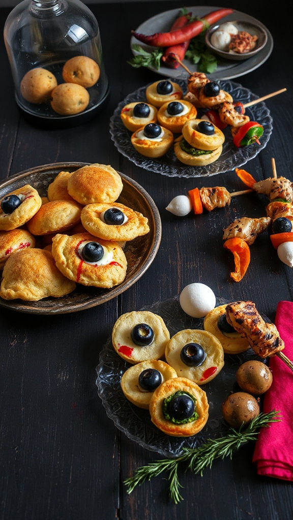 creepy halloween dessert treat
