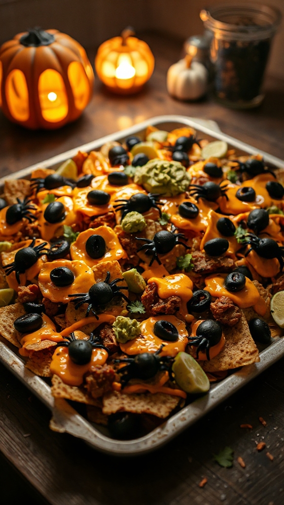 creepy halloween nacho recipe