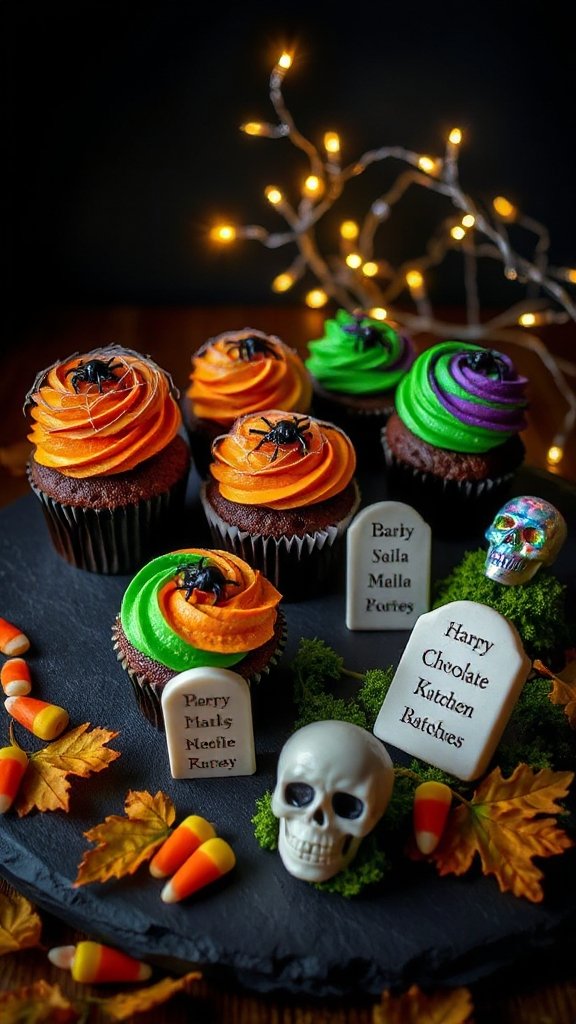 creepy halloween themed cupcakes creepy halloween themed cupcakes