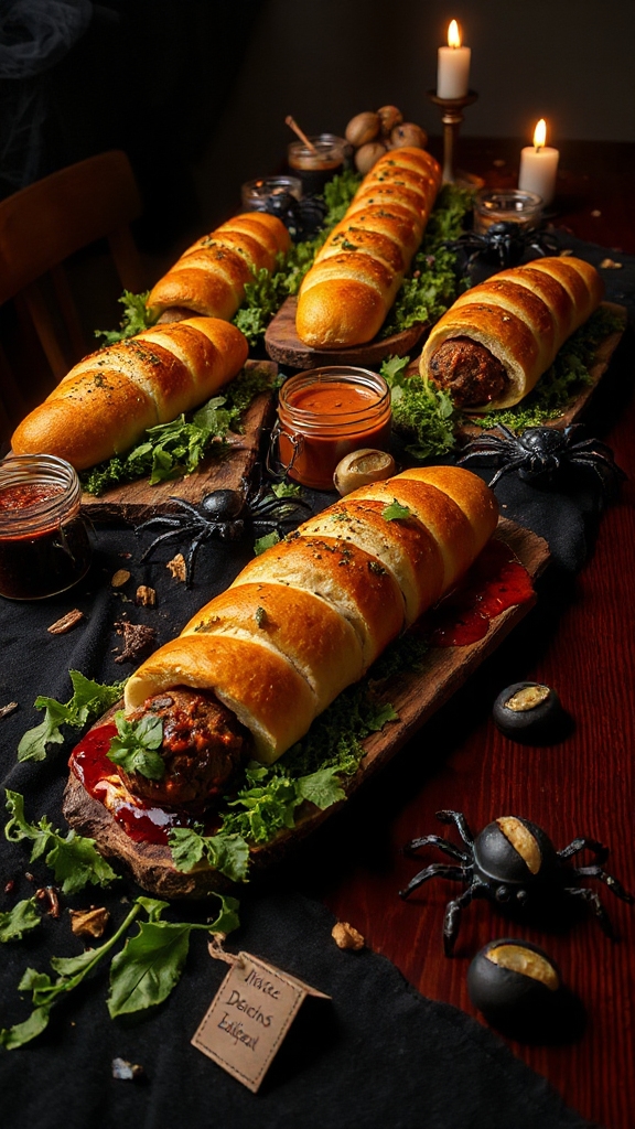 creepy meatball submarine sandwich