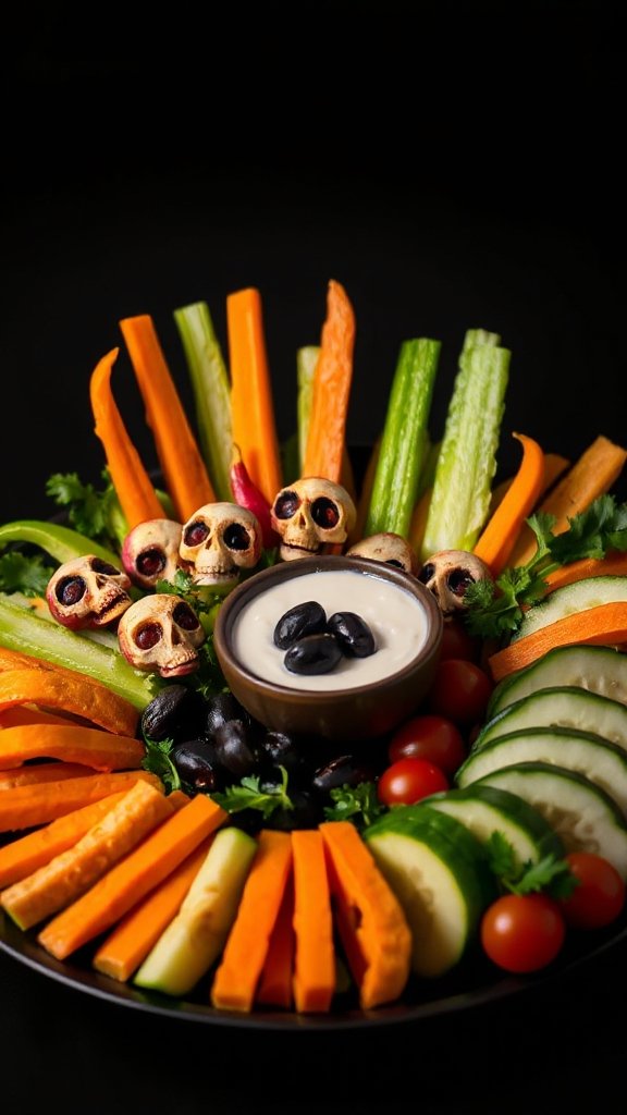 creepy vegetable snack platter creepy vegetable snack platter