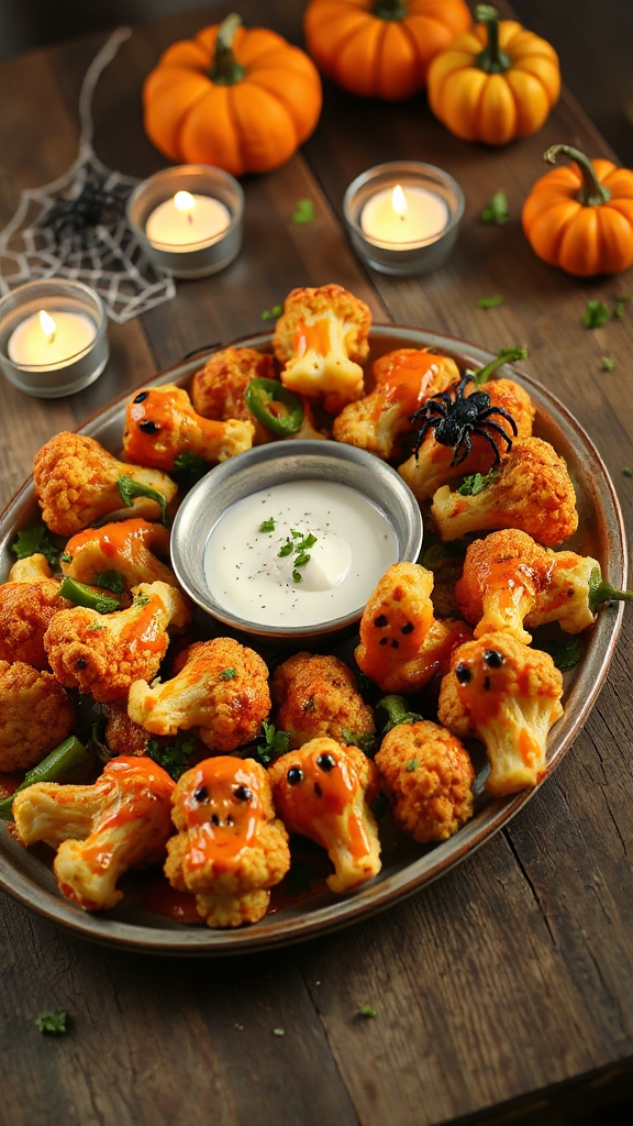 crispy cauliflower buffalo bites