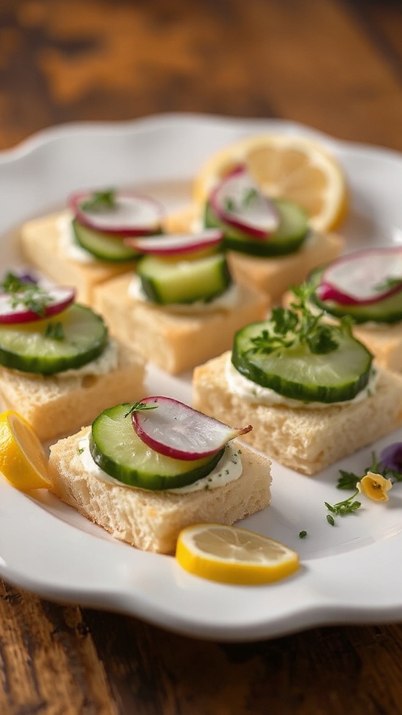 crispy creamy cucumber bites