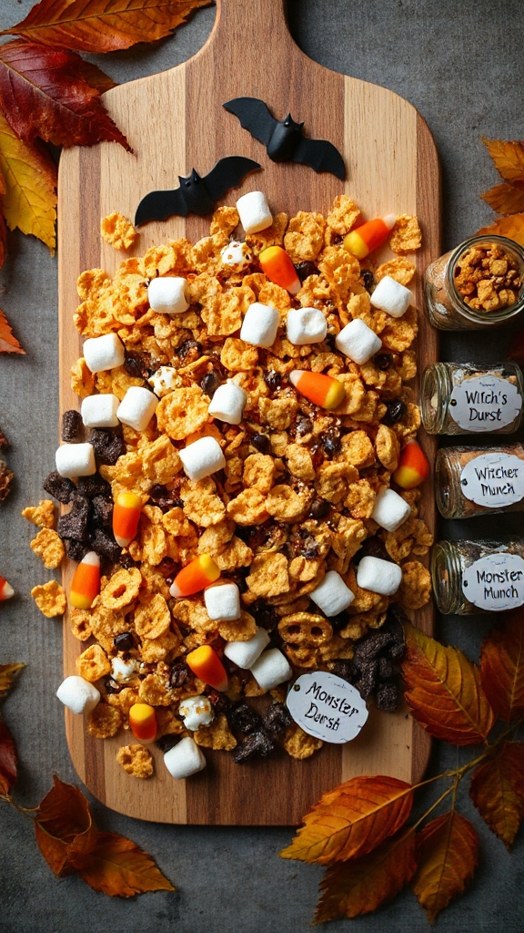 crispy halloween snack mix