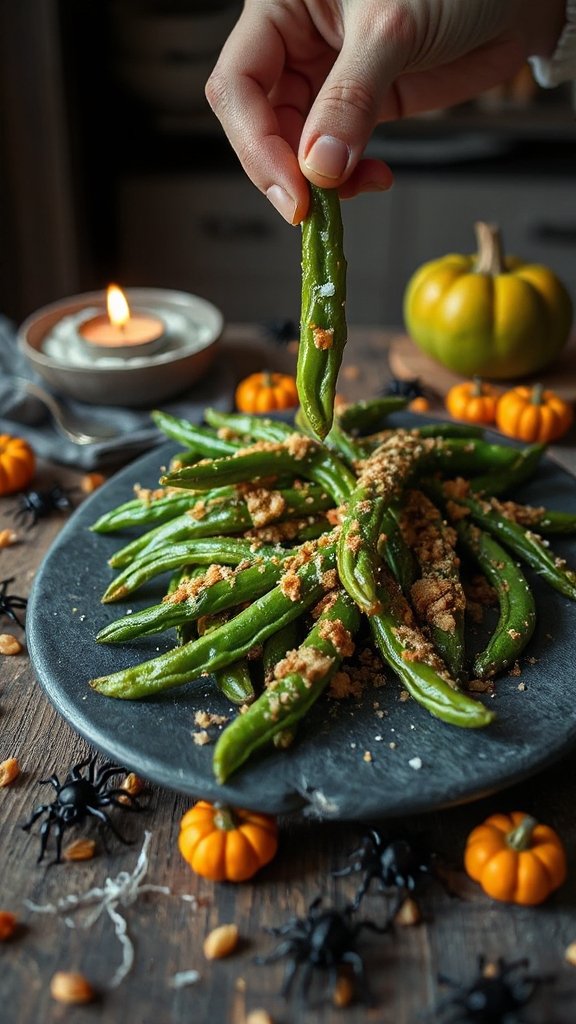 crunchy halloween green beans crunchy halloween green beans