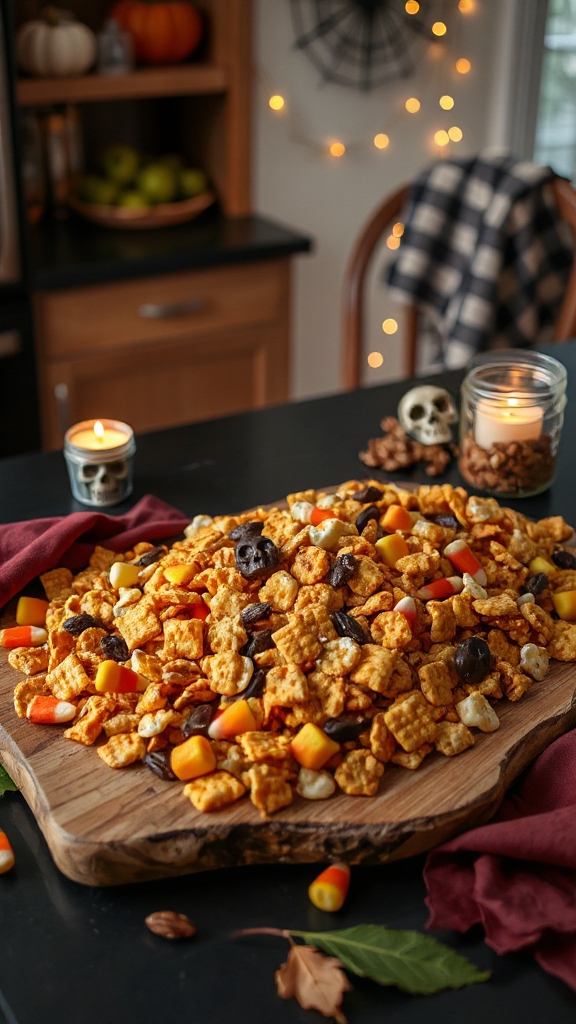 crunchy halloween snack mix