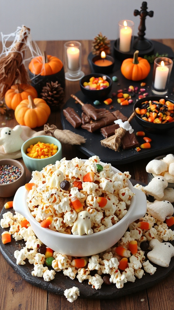customizable halloween popcorn bar