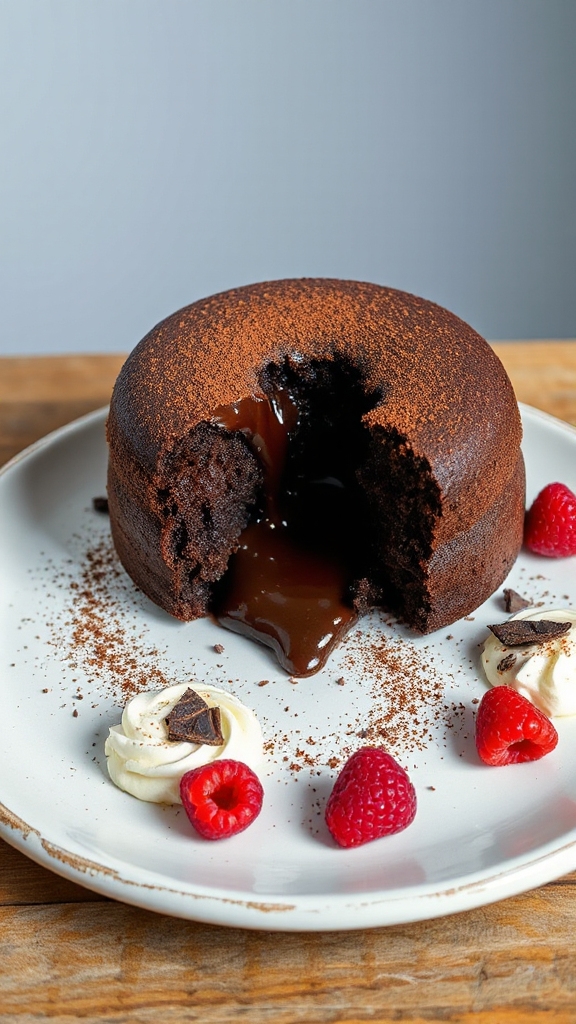 decadent black cocoa dessert