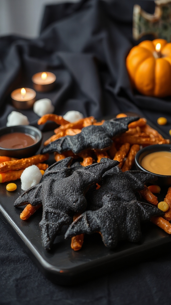 delicious halloween bat snacks
