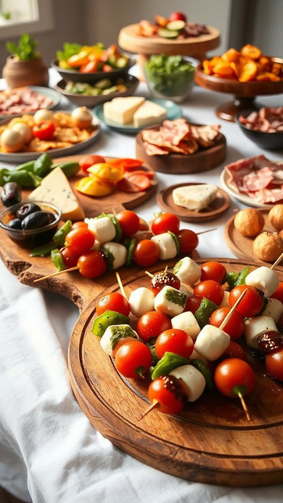 delicious italian appetizer skewers delicious italian appetizer skewers