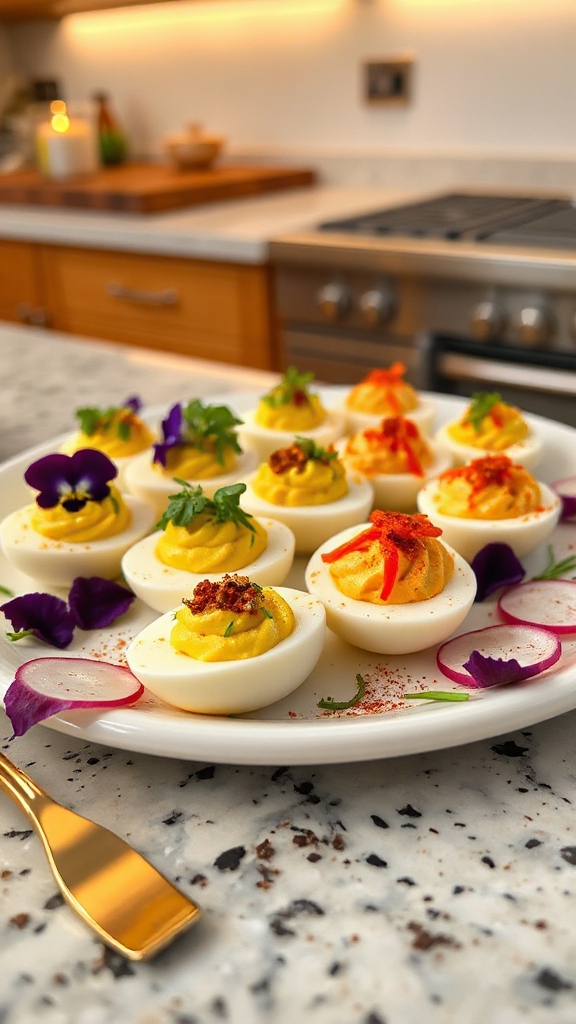 deviled eggs with avocado