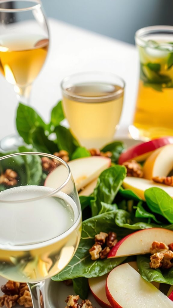 drink pairings for salad