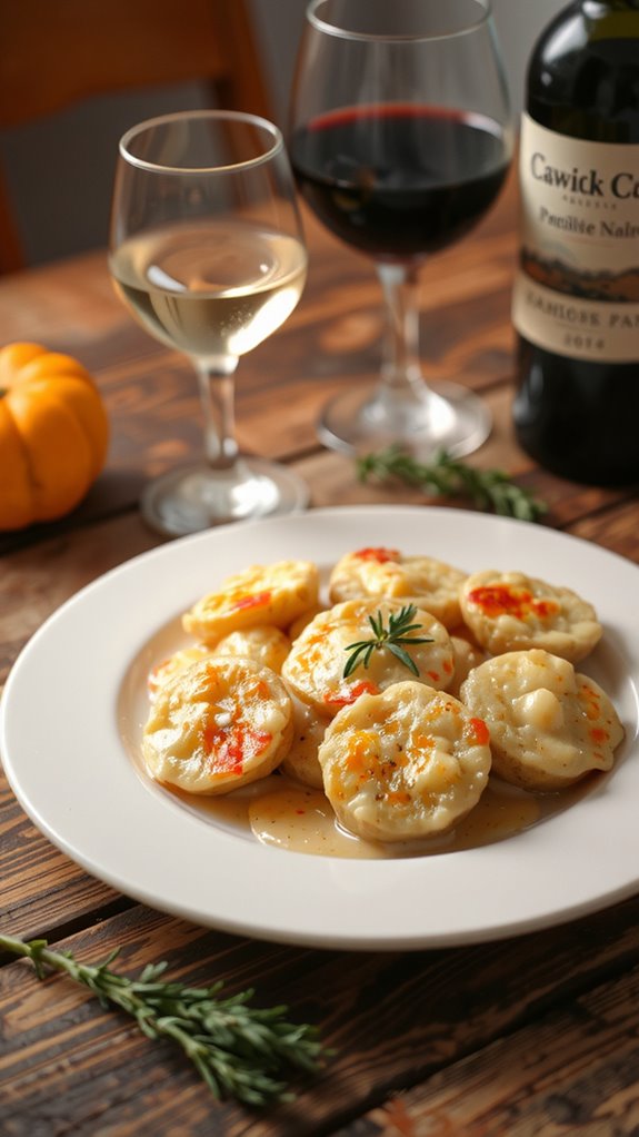 drink pairings for scalloped potatoes