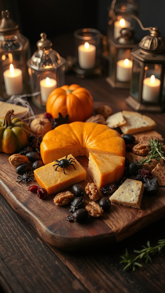 eerie halloween cheese platter