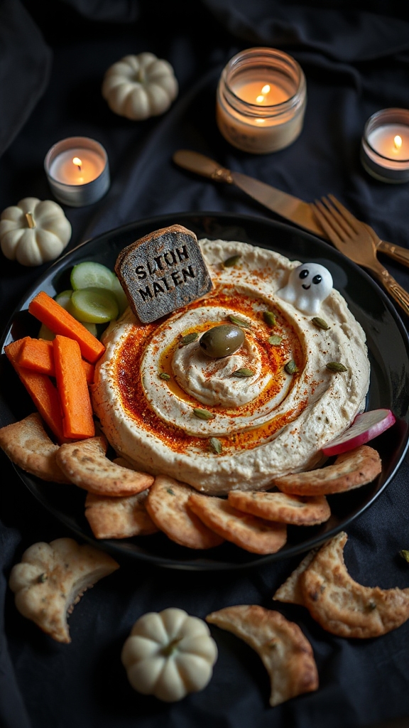 eerie healthy halloween snack