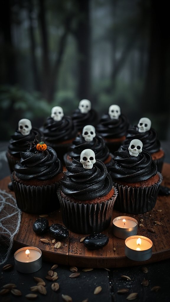 eerie velvet halloween cupcakes eerie velvet halloween cupcakes