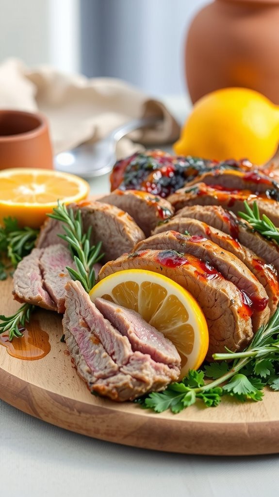 elegant lamb roast presentation elegant lamb roast presentation