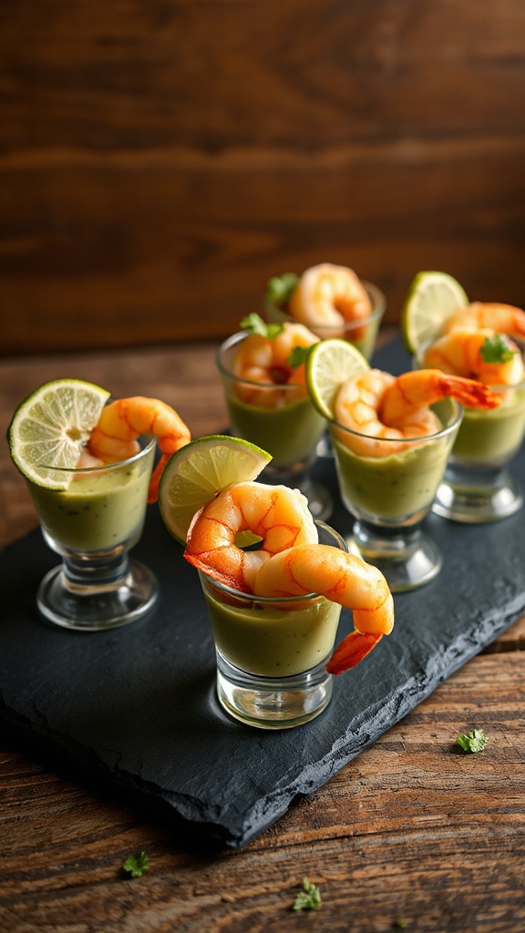 elegant shrimp cocktail shots