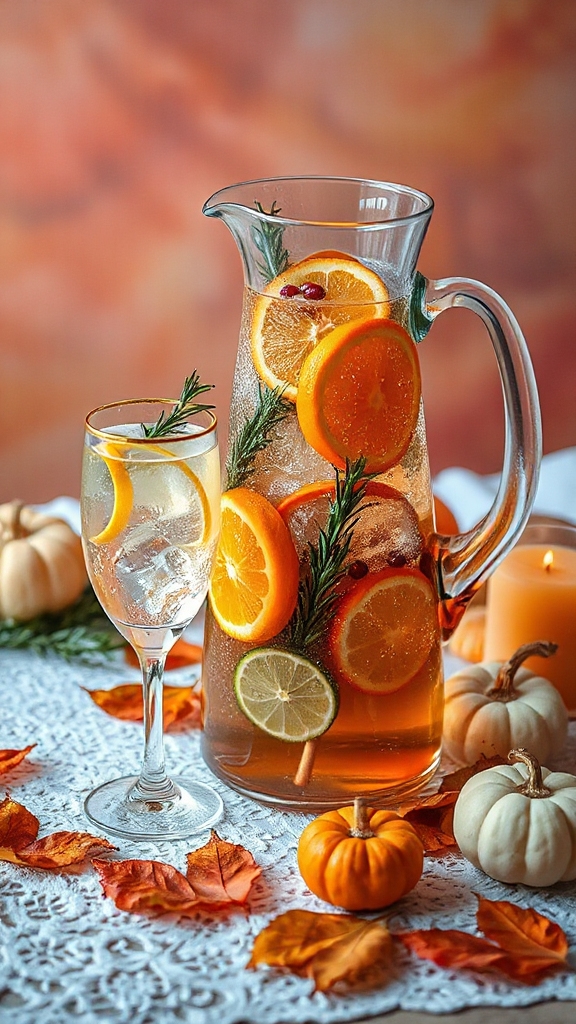enchanting citrus sparkling drink