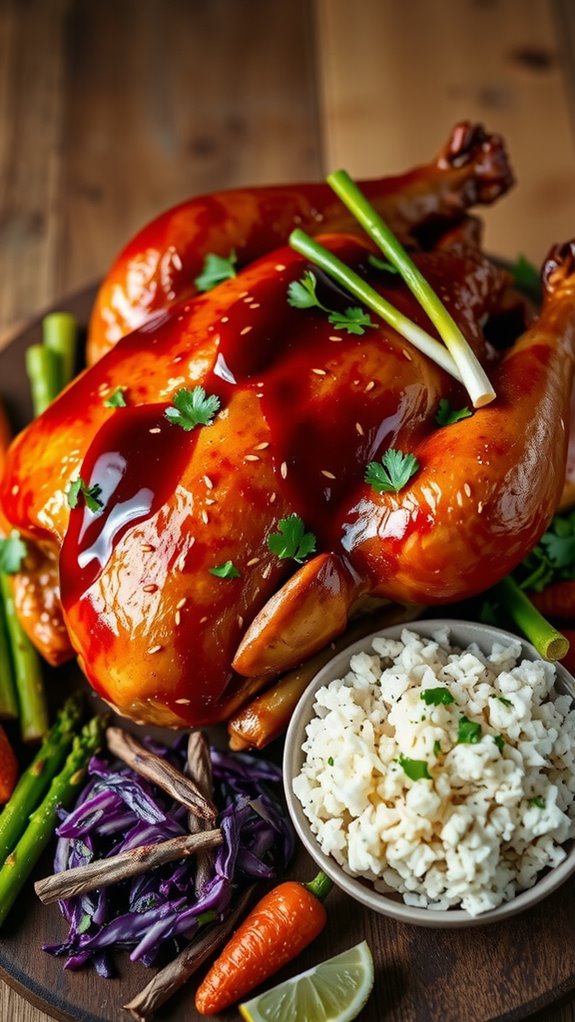 enhance with vibrant garnishes