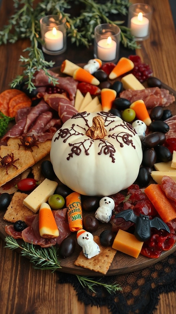 festive autumn halloween platter