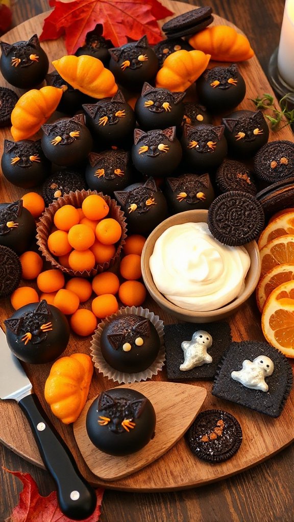 festive black cat truffles festive black cat truffles