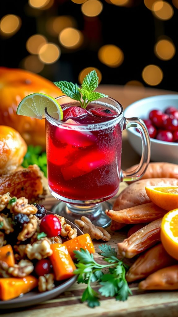 festive cocktail dish pairings