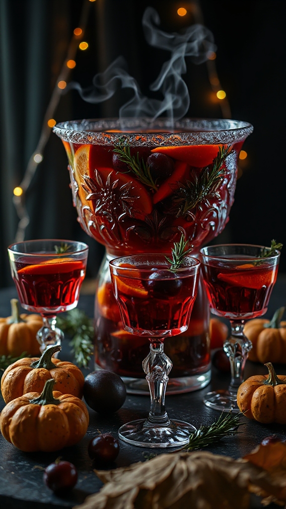 festive fruity halloween beverage