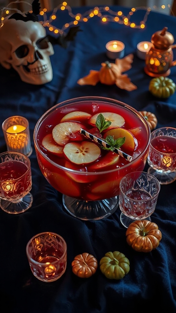 festive halloween apple punch