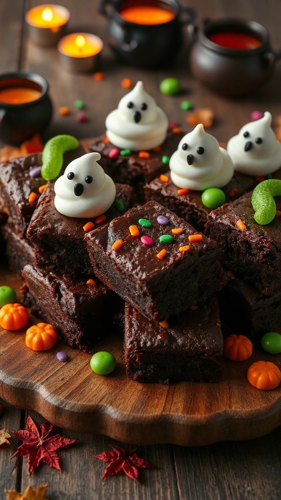 festive halloween brownies recipe