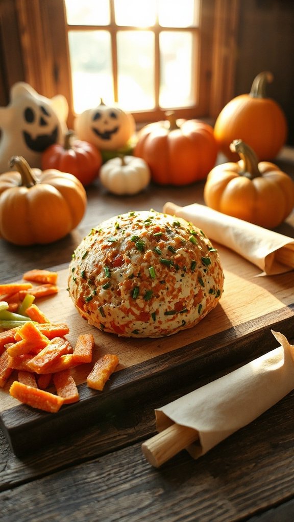 festive halloween cheese ball festive halloween cheese ball