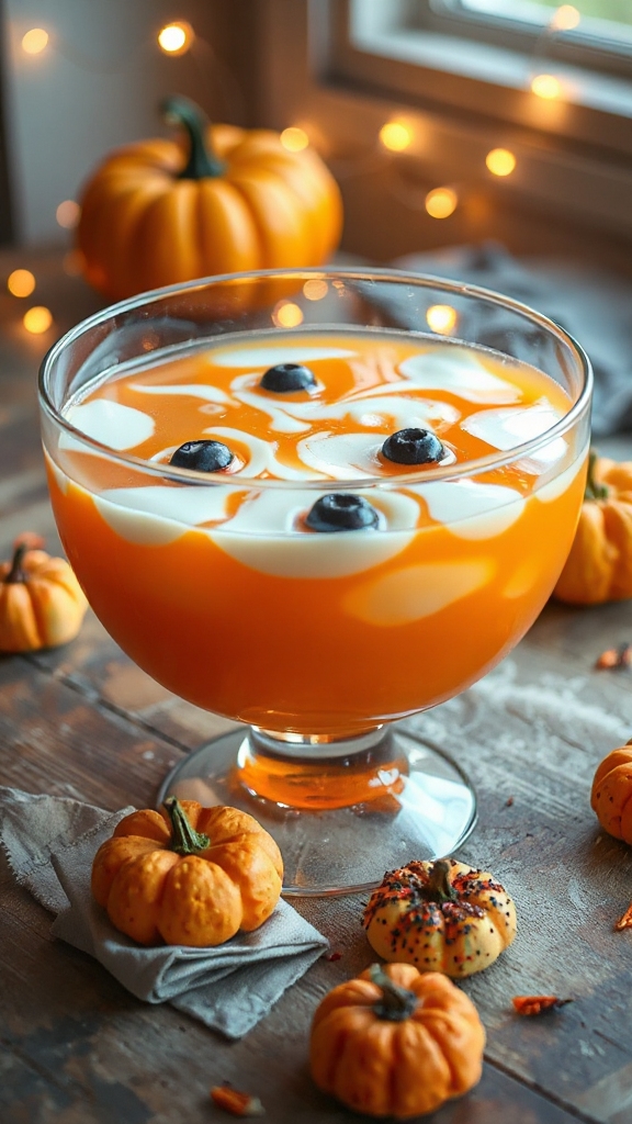 festive halloween creamsicle punch