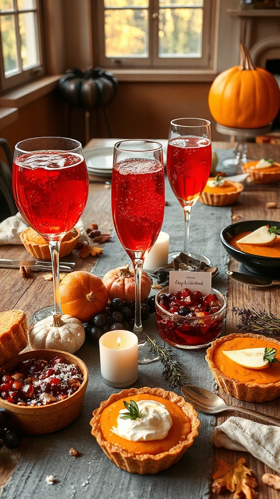 festive halloween mimosa recipe