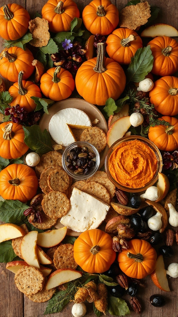 festive halloween snack board