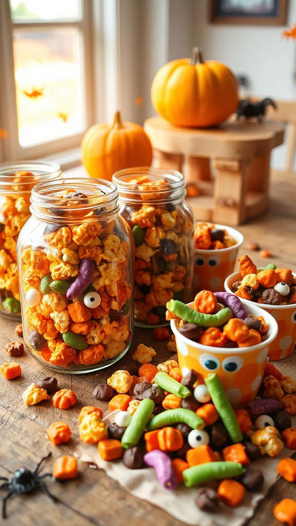 festive halloween snack mix