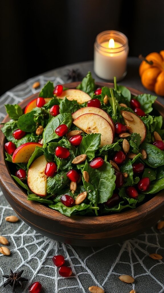 festive halloween spinach salad festive halloween spinach salad