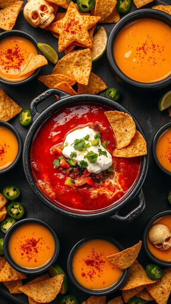 festive halloween taco dip festive halloween taco dip