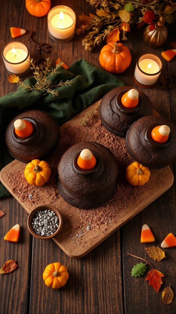 festive halloween witch cookies