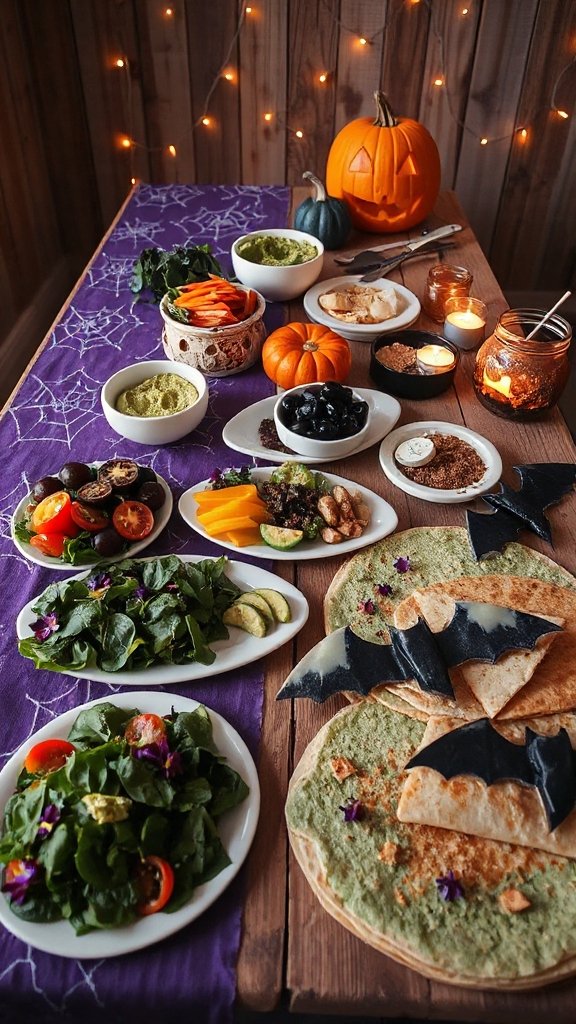 festive halloween wraps recipe