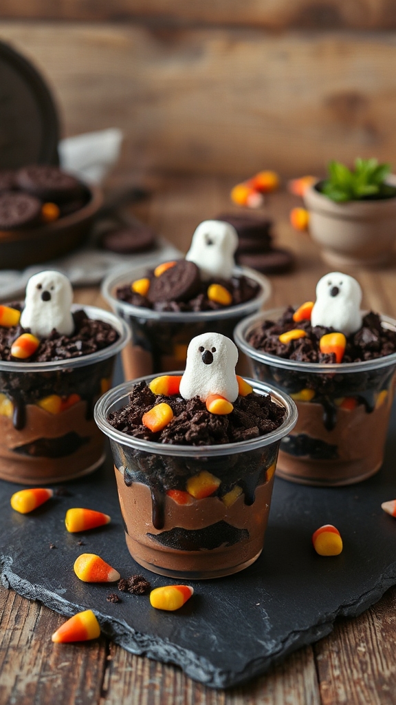 festive layered dessert cups