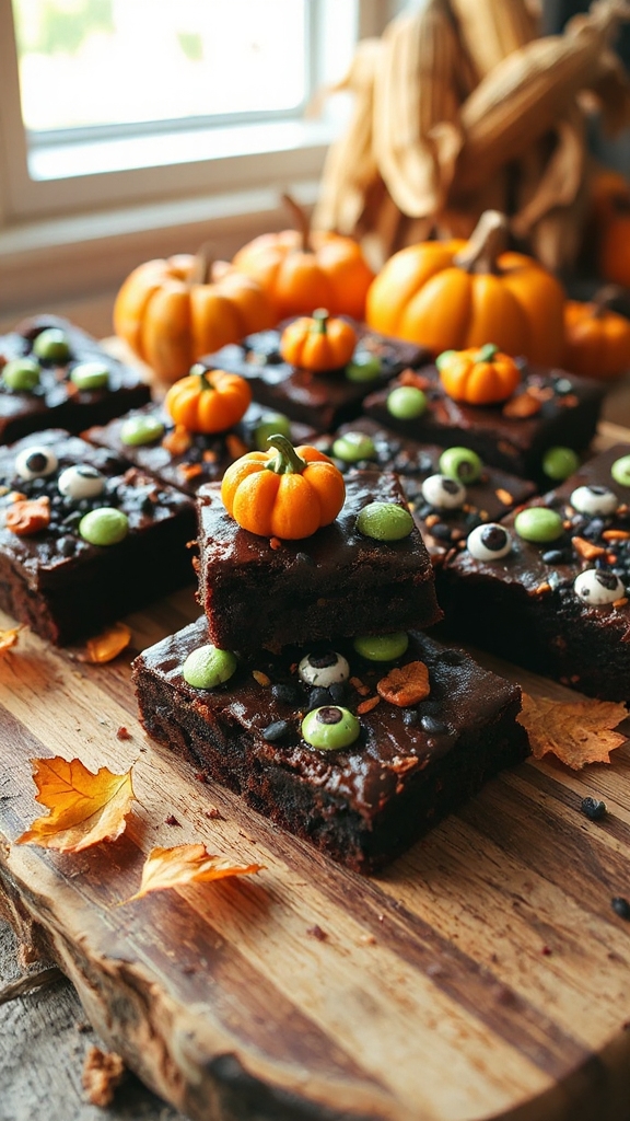 festive pumpkin brownies recipe