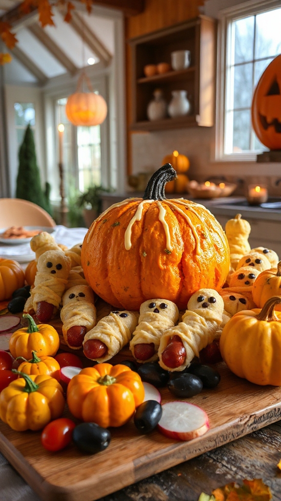 festive pumpkin cheese ball
