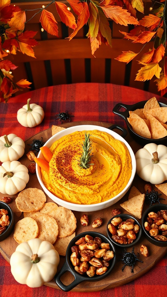 festive pumpkin hummus recipe