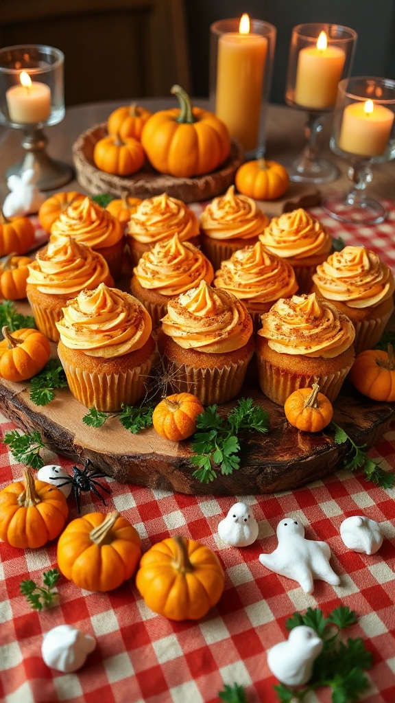 festive pumpkin patch cupcakes