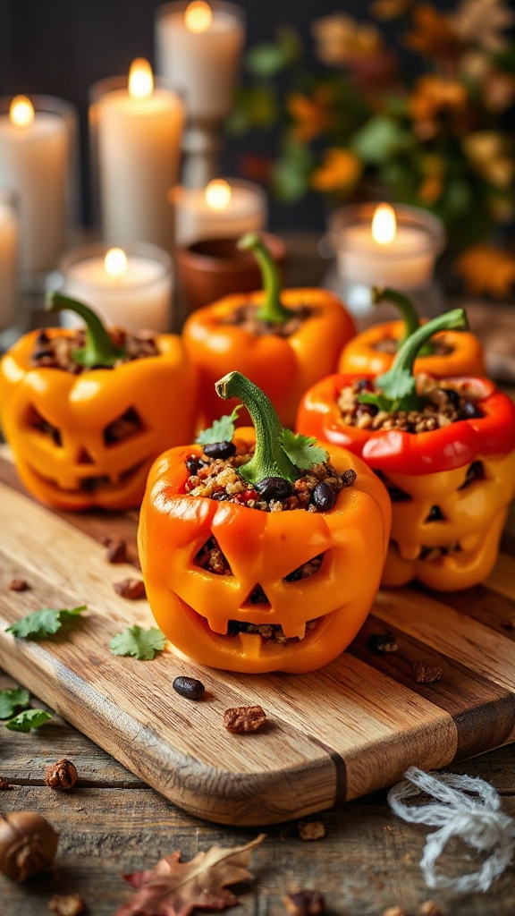festive stuffed bell peppers